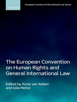 cover image of The European Convention on Human Rights and General International Law